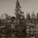 Hytta Trangen i Balsfjord. Kong Haakon og Kronprins Olav bodde her fra 2. mai til 7. juni 1940, Foto: De kongelige samlinger